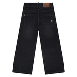Girls Denim Wide Leg (Dark Grey Denim)