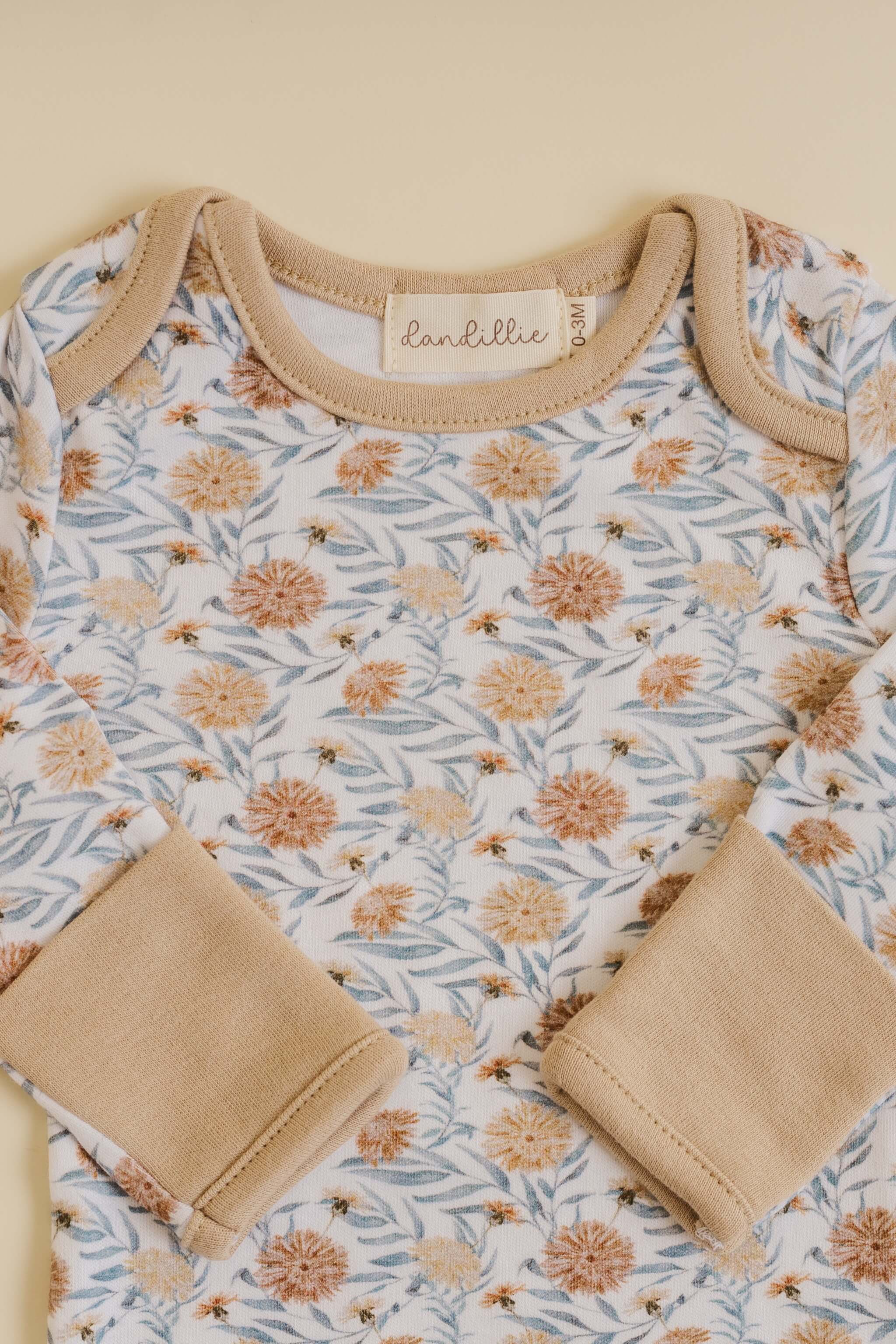 Organic Cotton Sleeper Gown (Dandelion)