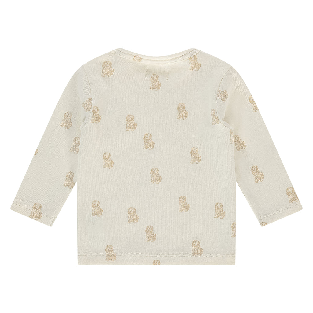 Baby Puppy Long Sleeve T-Shirt (Ecru)
