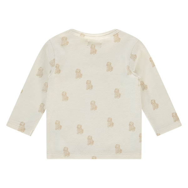 Baby Puppy Long Sleeve T-Shirt (Ecru)