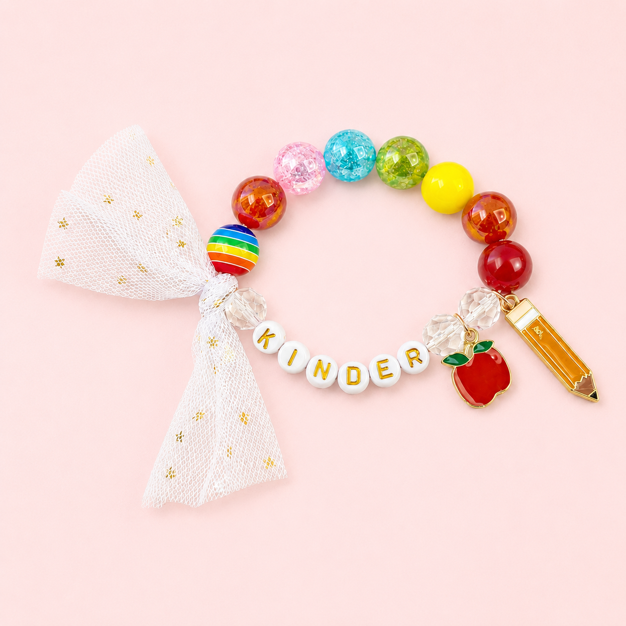 Beaded Stretch Bracelet (Kindergarten Cutie)
