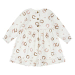 Horseshoe Print on Ribbed Dress Set