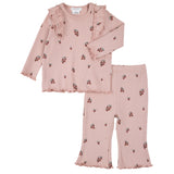 Little Apples Print on Flared Legging Set