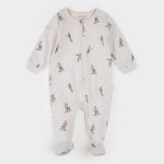 Slope Stars Footed Sleeper (Crème)