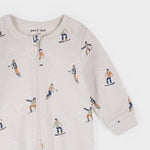 Slope Stars Footed Sleeper (Crème)