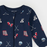 Goal Getters Footed Sleeper (Dress Blue)