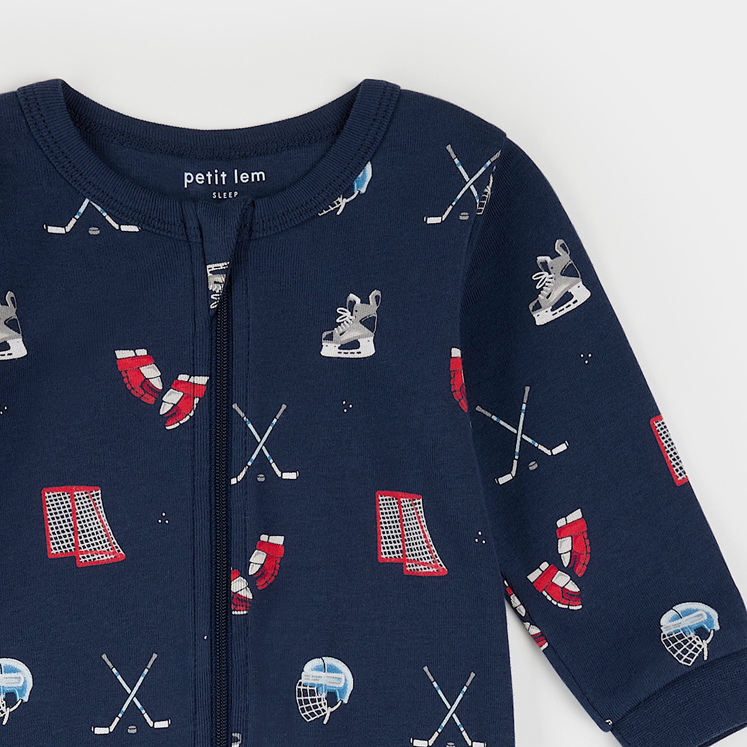 Goal Getters Footed Sleeper (Dress Blue)