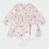 Winter Berry Flannel Dress Set