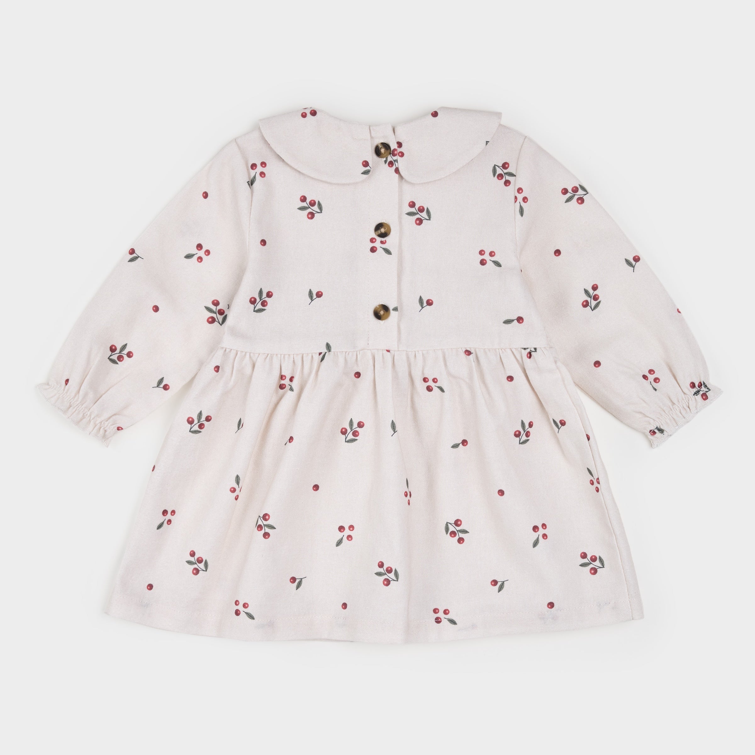 Winter Berry Flannel Dress Set