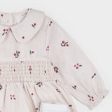 Winter Berry Flannel Dress Set