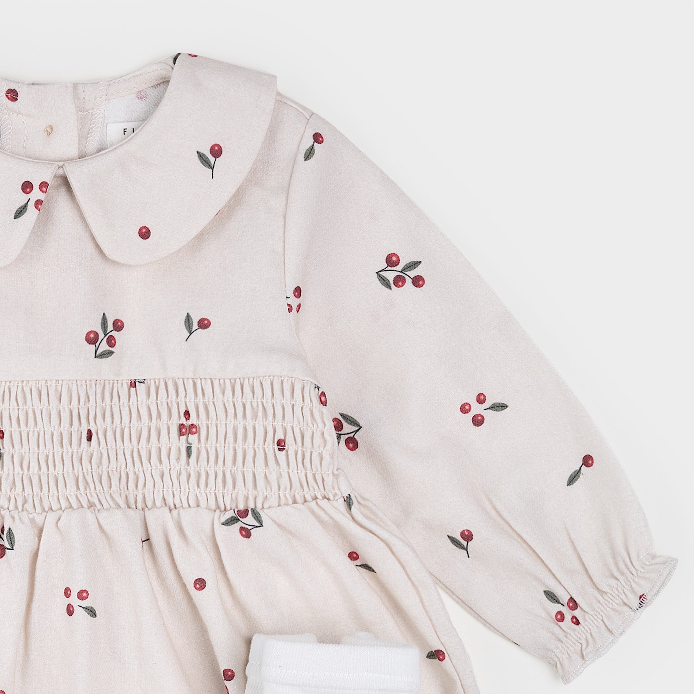 Winter Berry Flannel Dress Set
