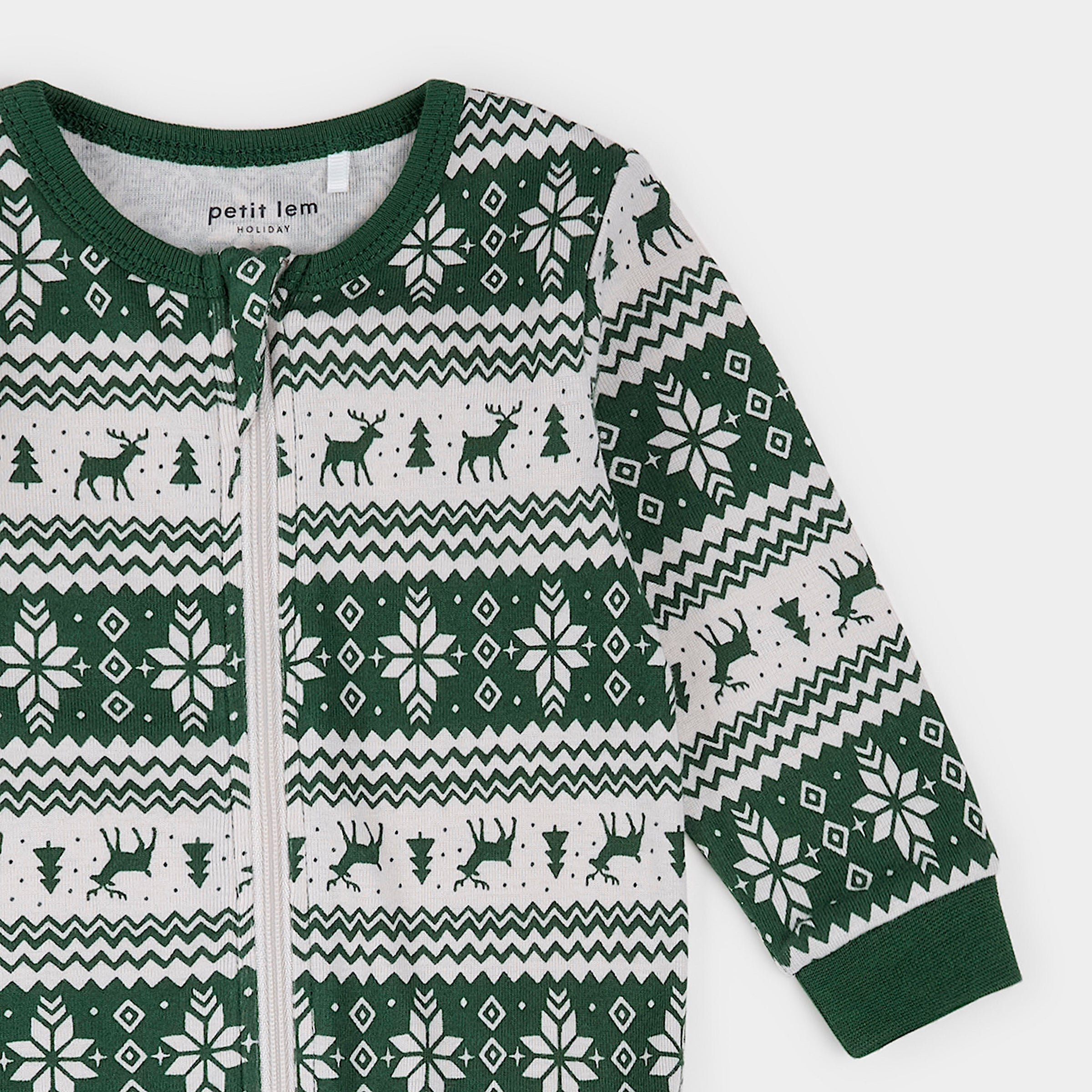 Poinsettia Fair Isle Print Sleeper