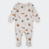 Santa Paws Print on Crème Sleeper