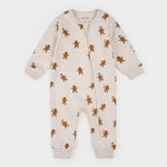 Merry Gingerbread Men on Crème Playsuit