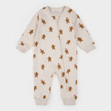 Merry Gingerbread Men on Crème Playsuit