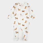 Golf Pups Footed Sleeper (Off-White)