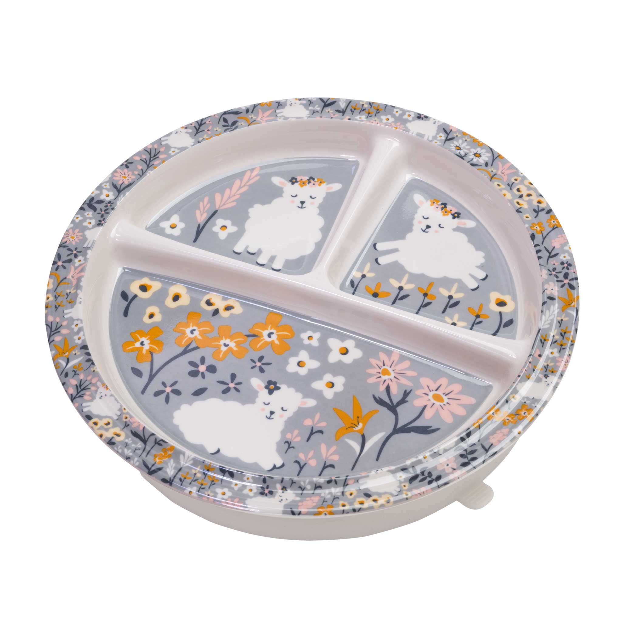 Divided Suction Plate (Lily the Lamb)