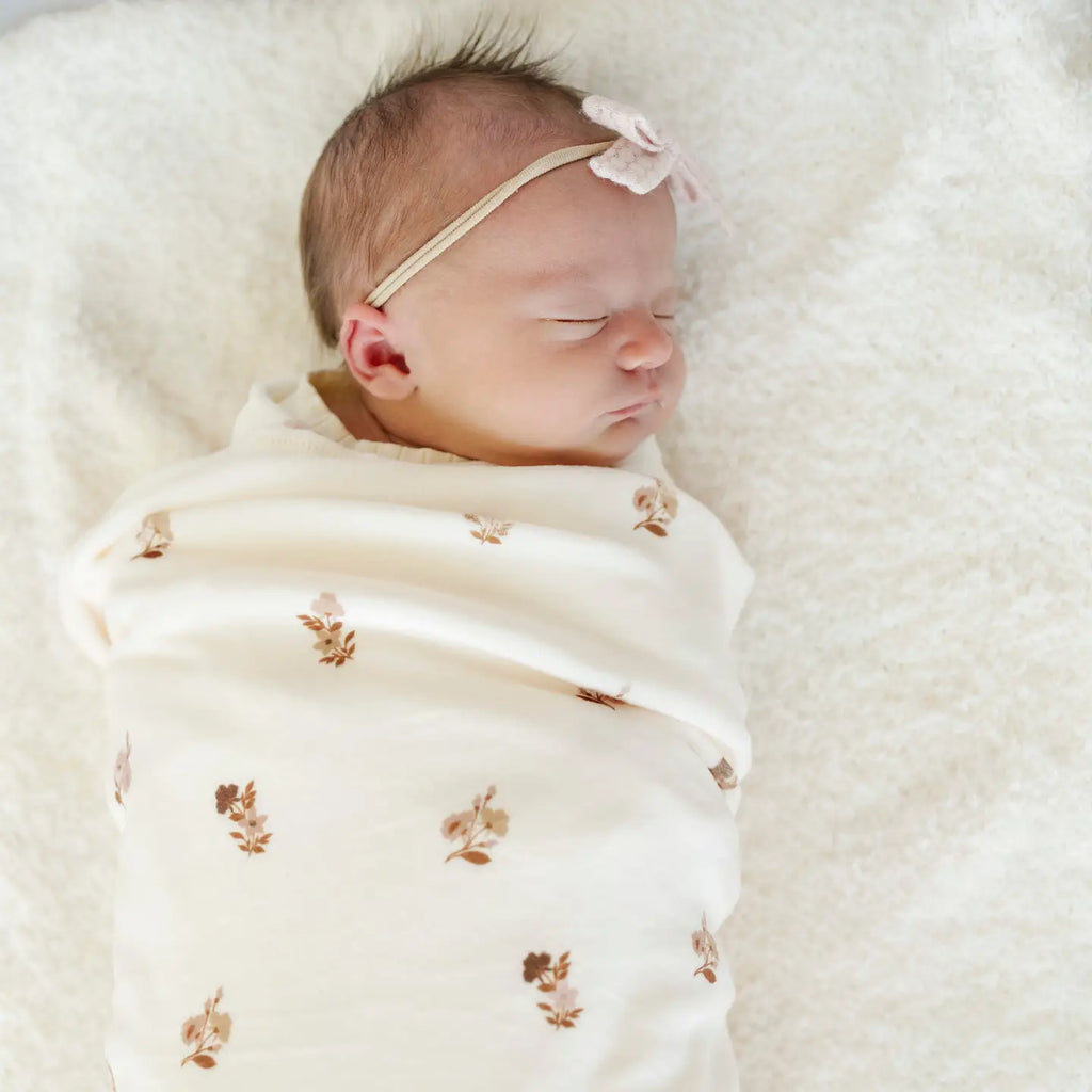 Minky Stretch Luxe Swaddle/Blanket (Meadow)
