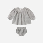 Mia Top + Bloomer Set (Midnight Gingham)