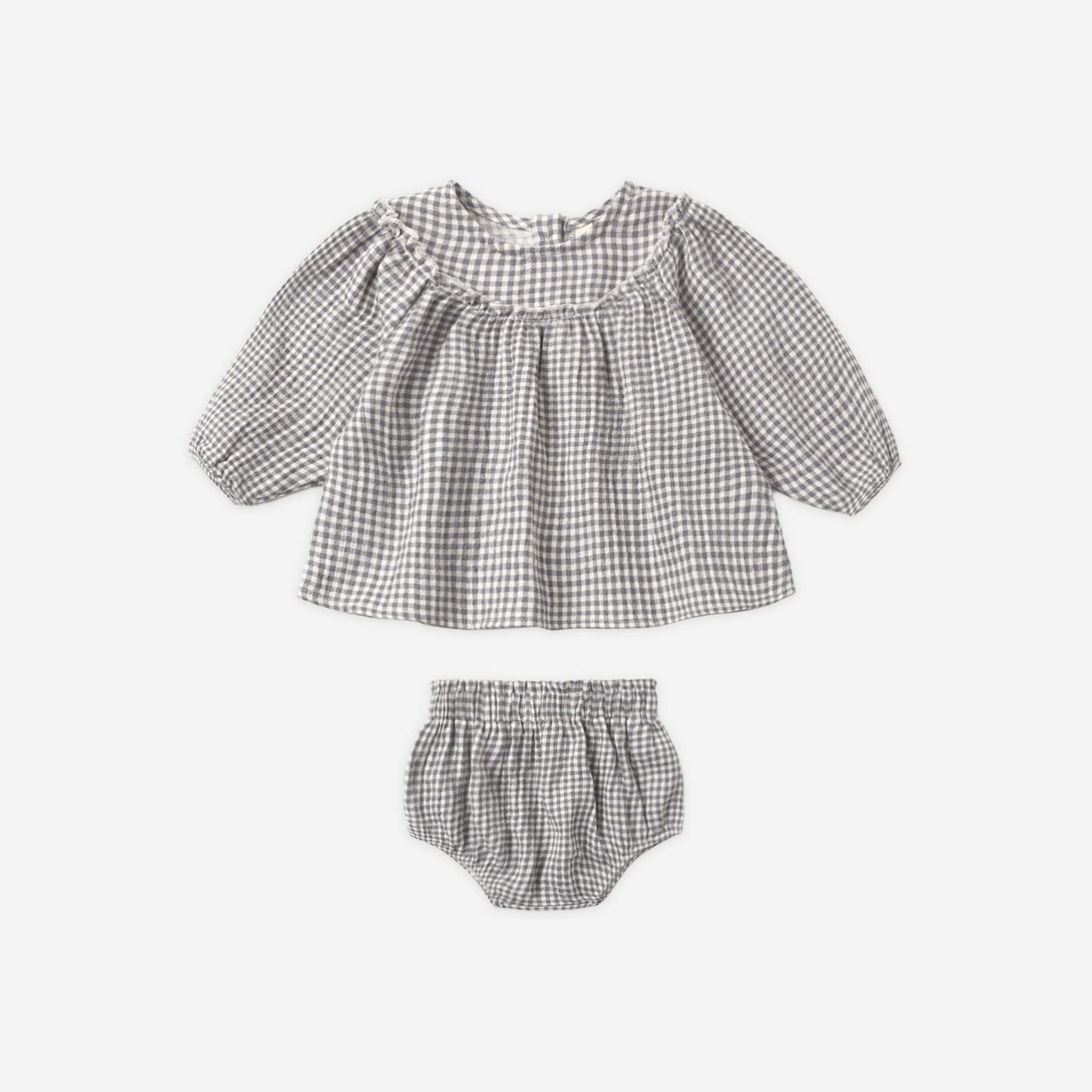 Mia Top + Bloomer Set (Midnight Gingham)