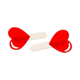 Alligator Hair Clip Set (Heart Lollipop)