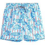 Little Fishy Kids Swim Shorts (Blue)