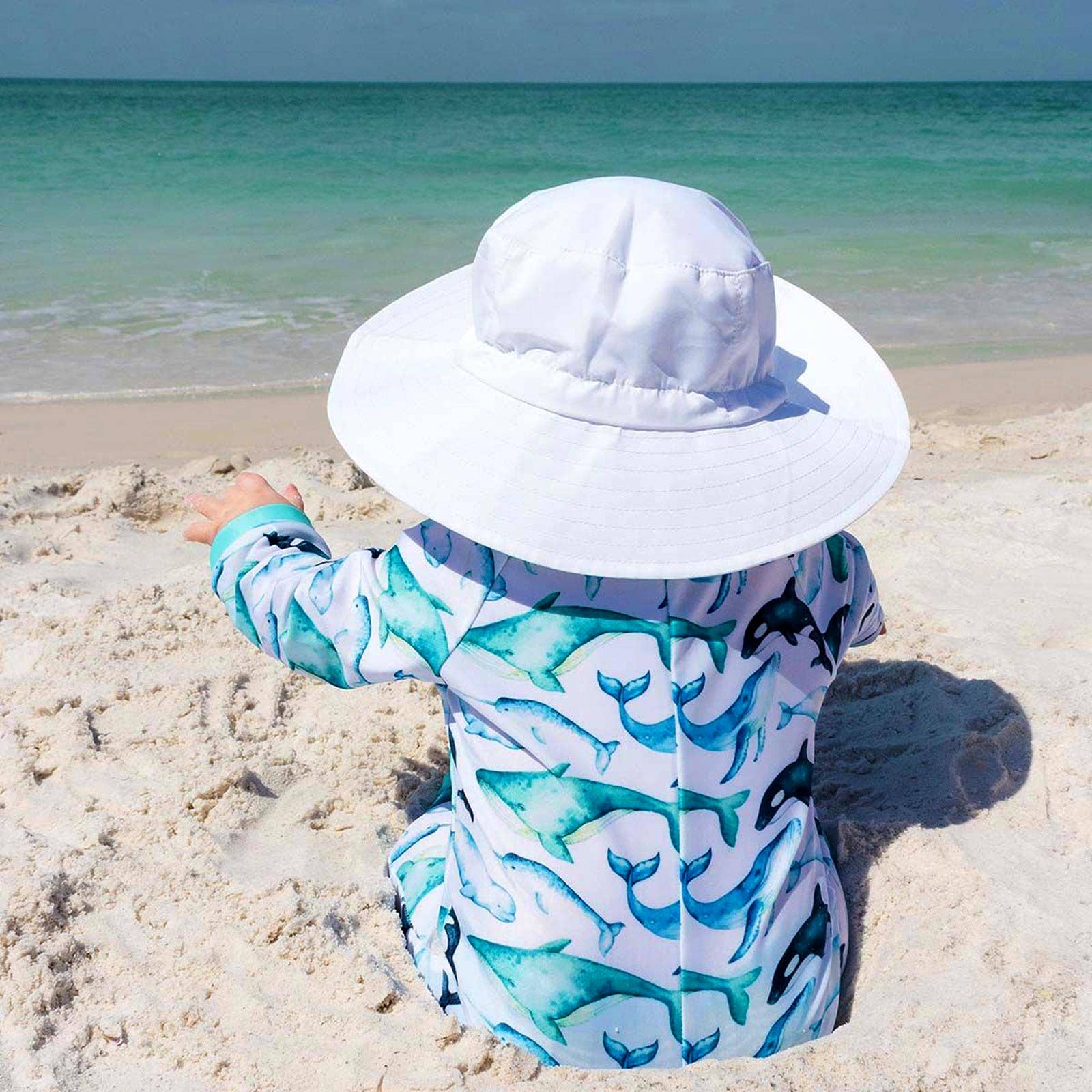 Aqua Dry Bucket Hat (White)