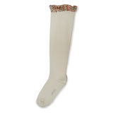 Elisabeth Ribbed Ruffle Knee High Socks (Doux Agneaux)