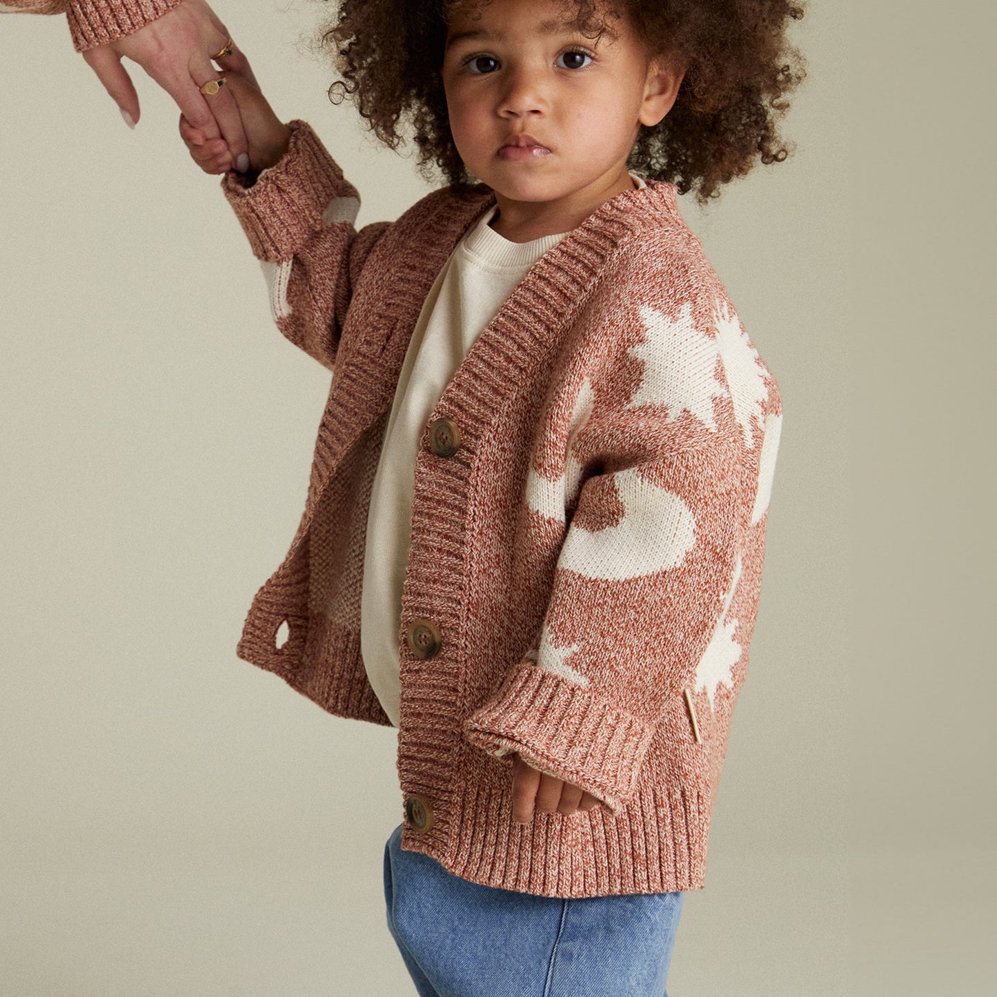 Cozmo Russet Moon Star Cardigan