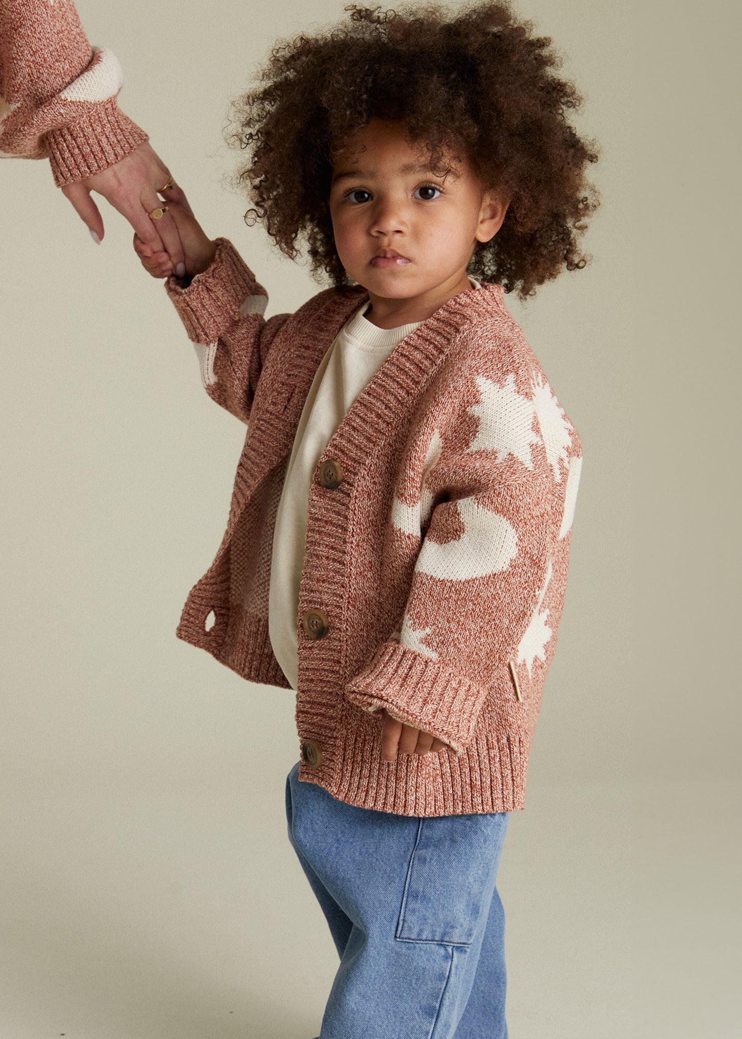 Cozmo Russet Moon Star Cardigan