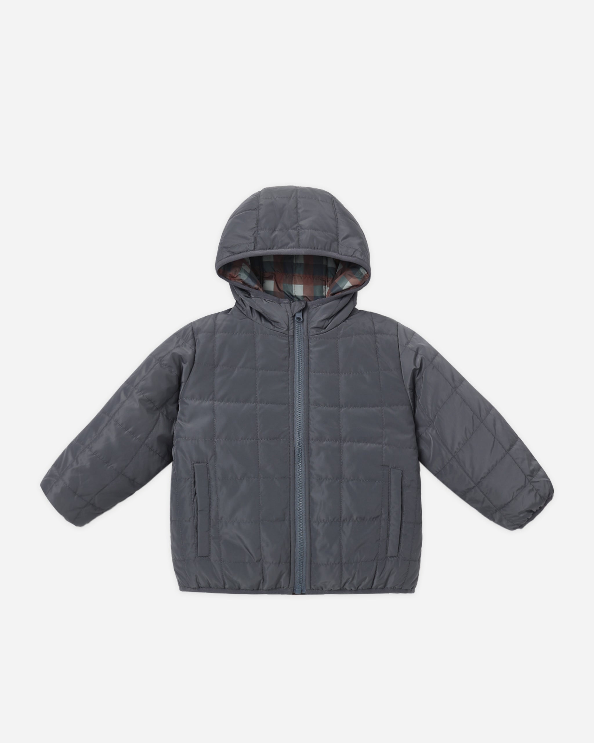 Lightweight Reversible Puffer (Midnight Check)