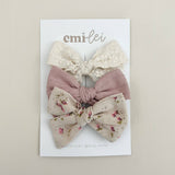 Alligator Clip Bow Set