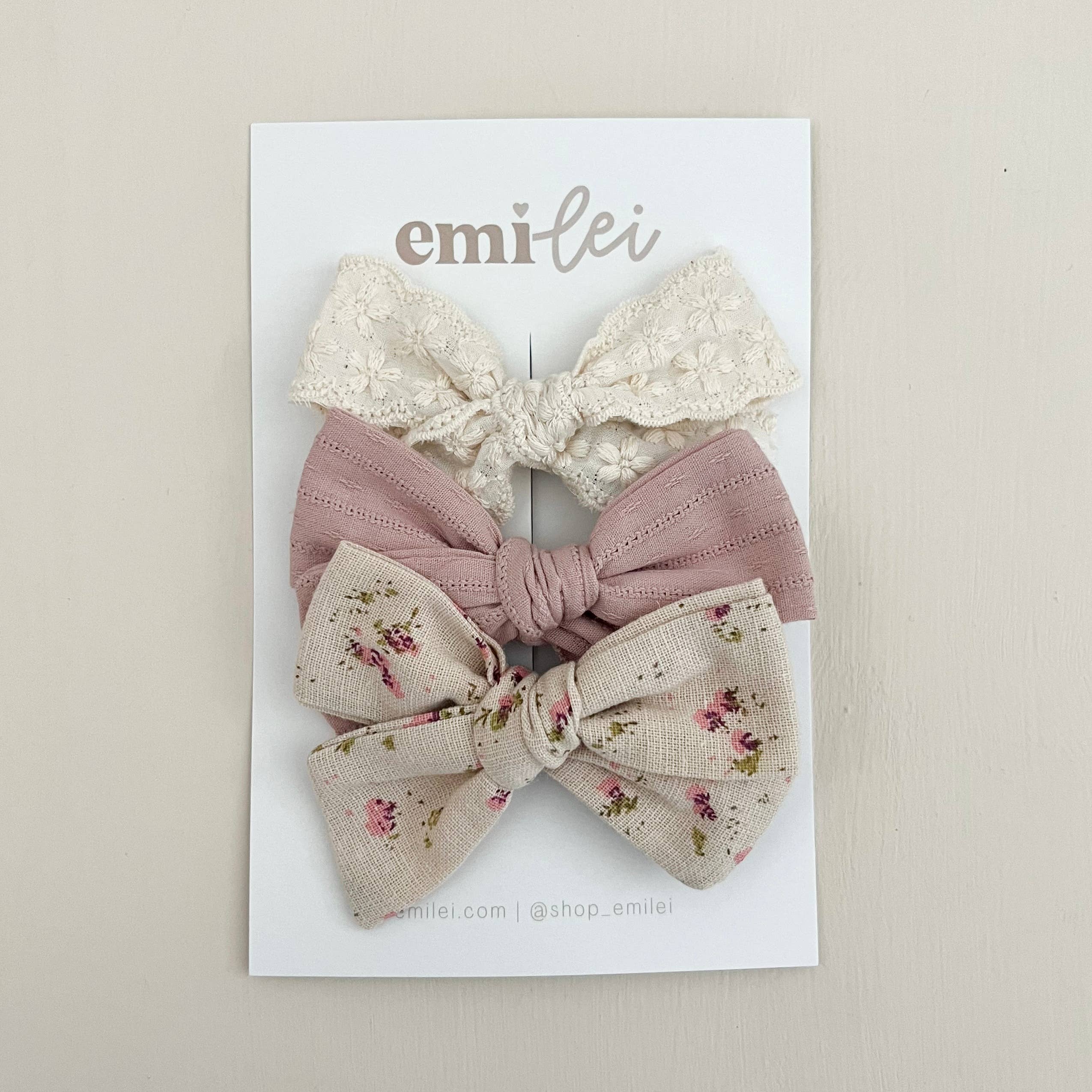 Alligator Clip Bow Set