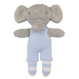Hand-Knit Rattle (Bertie the Elephant)