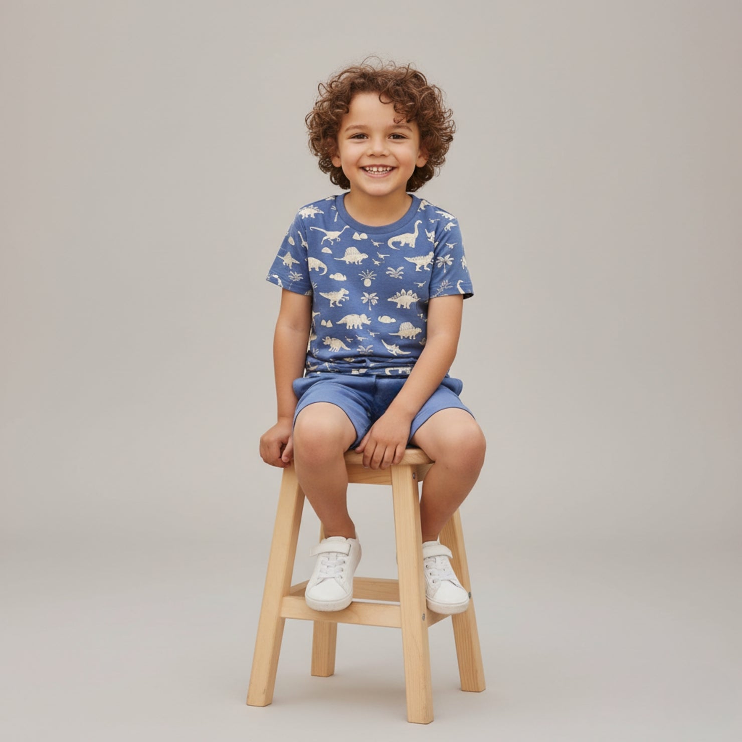 Organic Tee & Shorts Set (Dino)