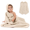 Set of 2 Hooded Baby Towel (Sand)