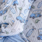 Zipper Footie (Caddie Crew Blue)