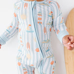 Convertible Footies (Boardwalk Buddies Blue)
