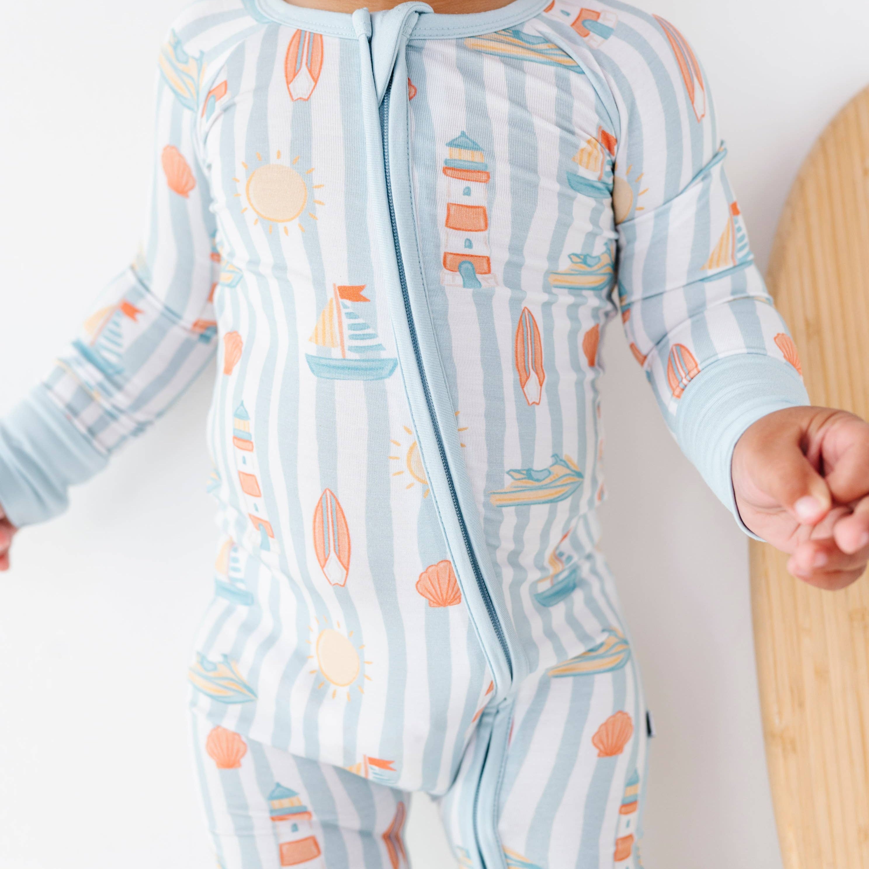 Convertible Footies (Boardwalk Buddies Blue)