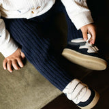 Nies Merino Wool Trousers (Blue Marine Melange)