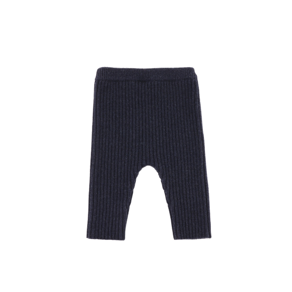 Nies Merino Wool Trousers (Blue Marine Melange)