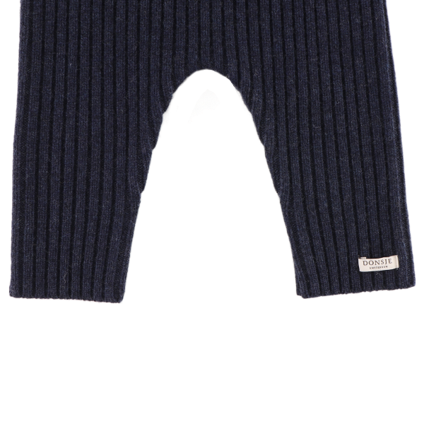 Nies Merino Wool Trousers (Blue Marine Melange)