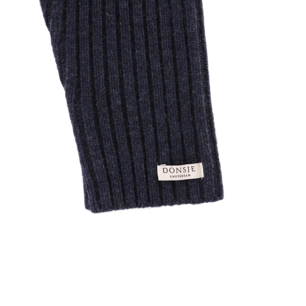 Nies Merino Wool Trousers (Blue Marine Melange)