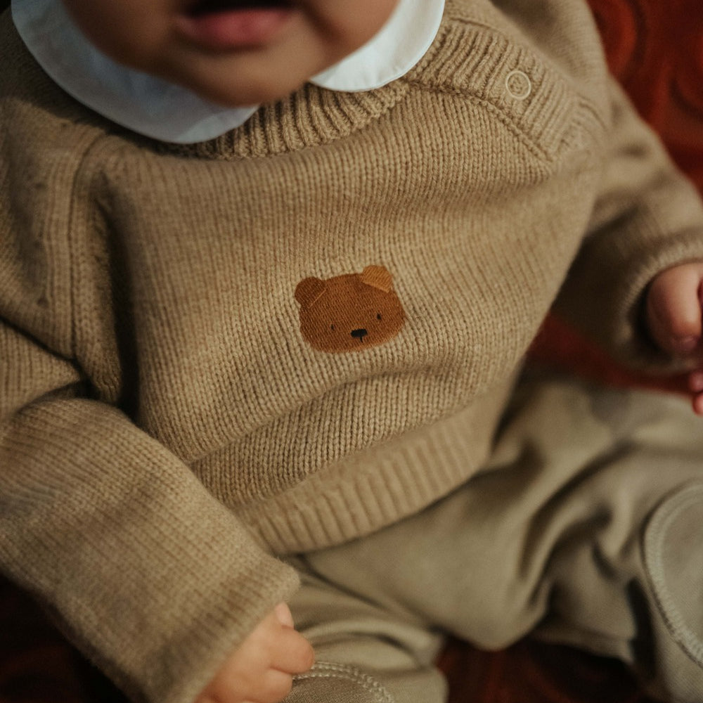 Bear Sibbe Merino Wool Sweater (Sesame)