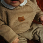 Bear Sibbe Merino Wool Sweater (Sesame)