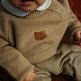 Bear Sibbe Merino Wool Sweater (Sesame)