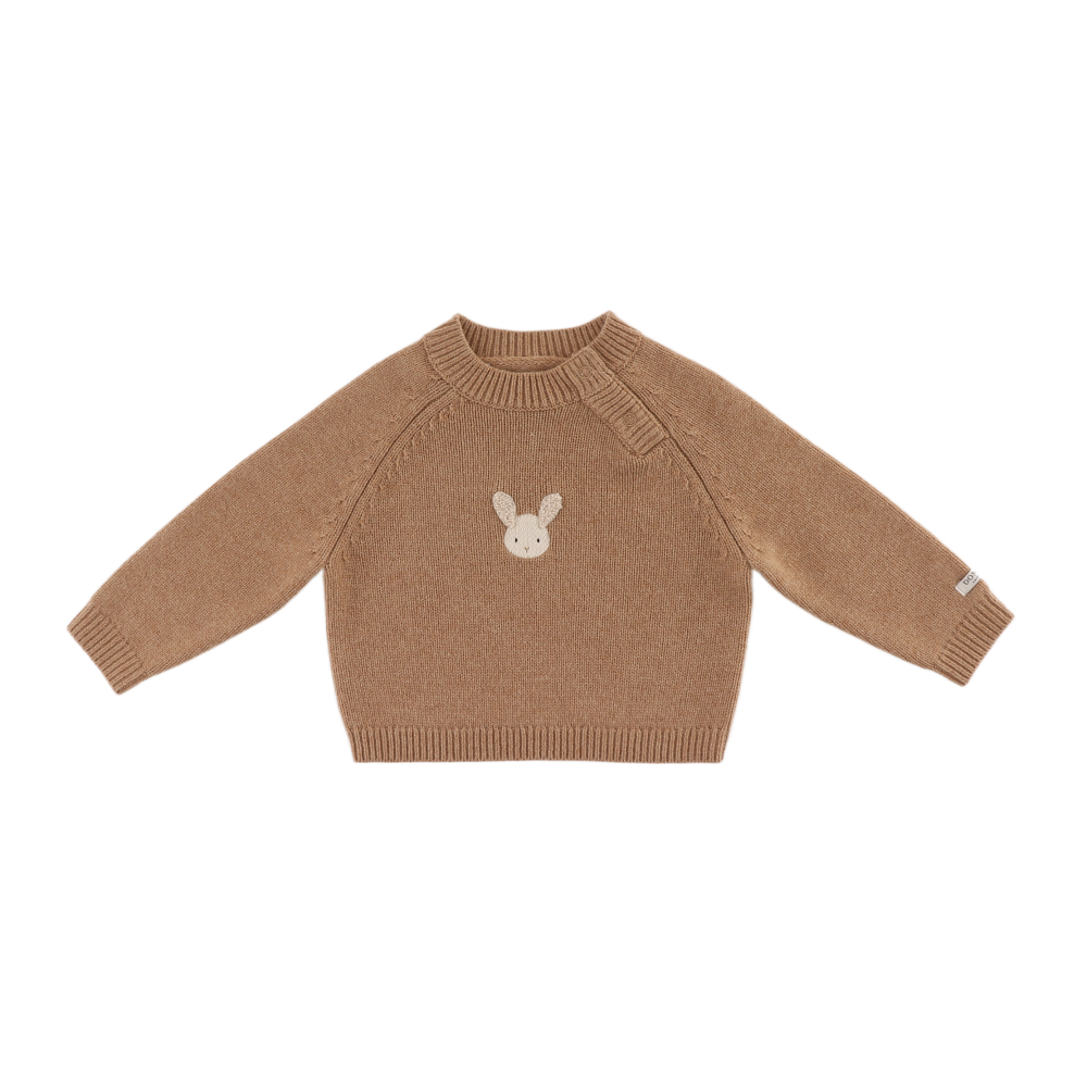 Sibbe Merino Wool Sweater Fluffy Bunny (Hazelnut)