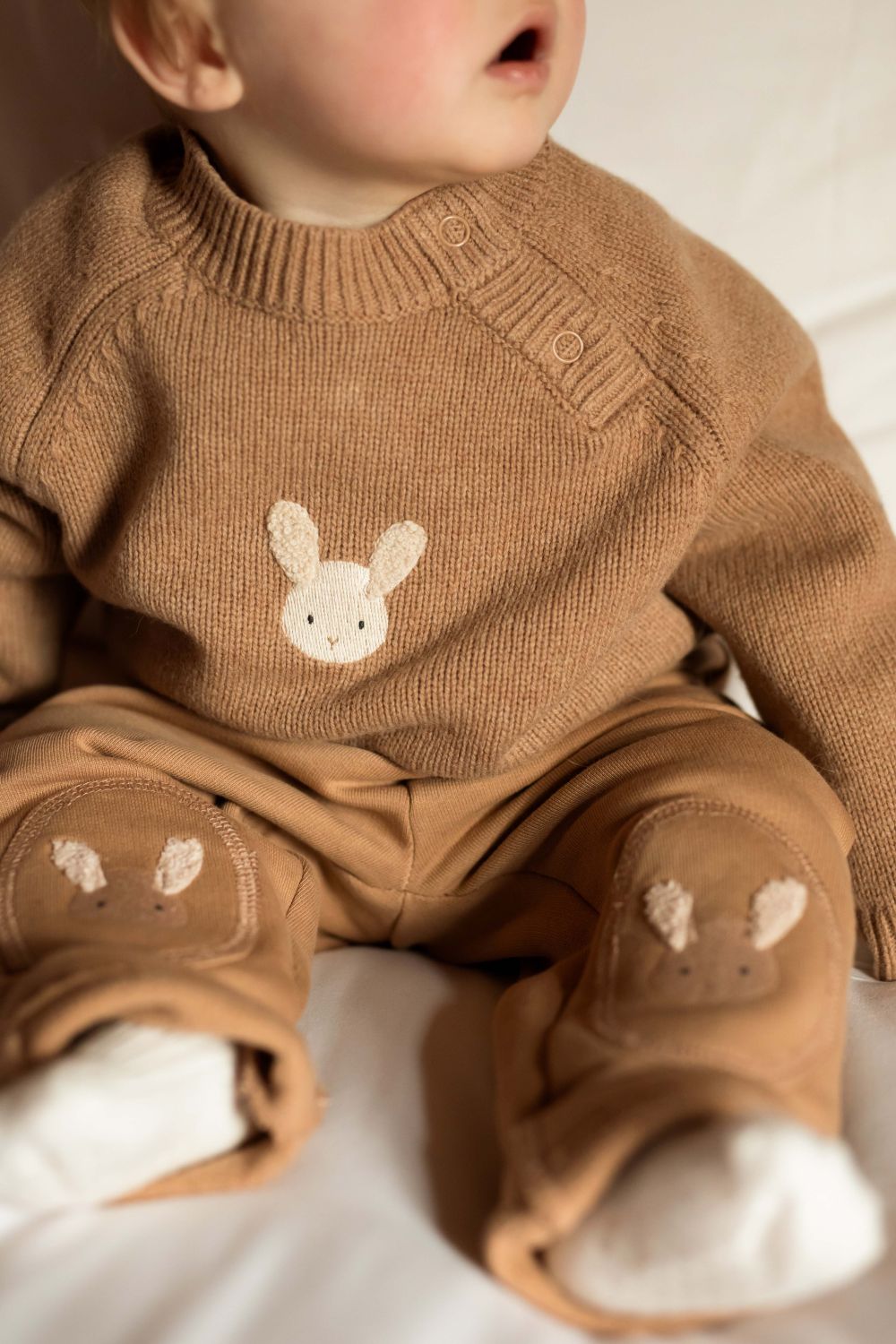 Sibbe Merino Wool Sweater Fluffy Bunny (Hazelnut)