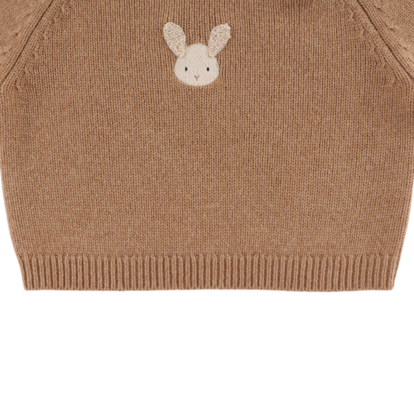 Sibbe Merino Wool Sweater Fluffy Bunny (Hazelnut)