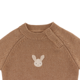 Sibbe Merino Wool Sweater Fluffy Bunny (Hazelnut)